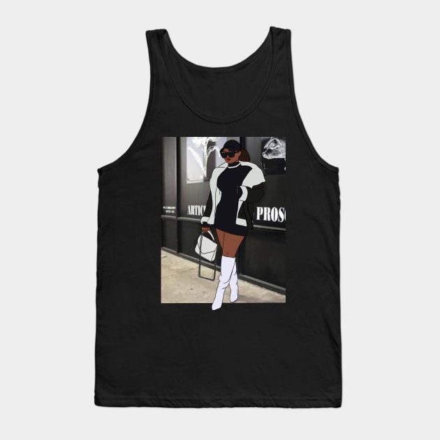 Black Woman Cartoon Collection Tank Top by 09GLawrence